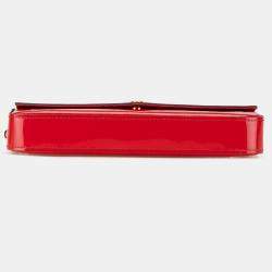 Pre Owned Louis Vuitton Red Monogram Vernis Pochette Felicie