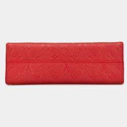 Pre Owned Louis Vuitton Red Monogram Empreinte Saint Sulpice BB