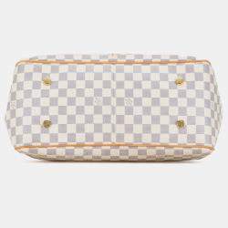 Pre Owned Louis Vuitton White Damier Azur Figheri GM