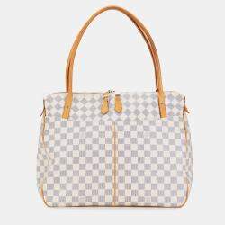 Pre Owned Louis Vuitton White Damier Azur Figheri GM