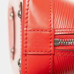 Pre Owned Louis Vuitton Red Epi Alma BB