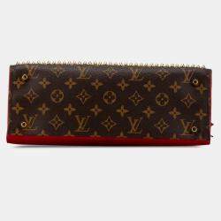 Pre Owned Louis Vuitton Brown Christian Louboutin Monogram Iconoclast Tote