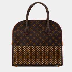 Pre Owned Louis Vuitton Brown Christian Louboutin Monogram Iconoclast Tote
