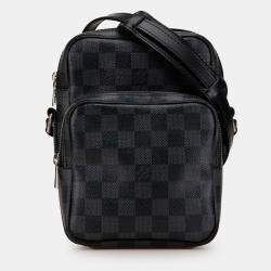 Pre Owned Louis Vuitton Black Damier Graphite Rem