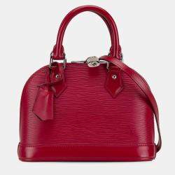 Pre Owned Louis Vuitton Red Epi Alma BB