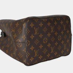 Pre Owned Louis Vuitton Black/Brown Monogram Canvas Neonoe MM