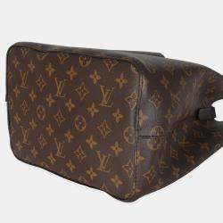 Pre Owned Louis Vuitton Black/Brown Monogram Canvas Neonoe MM