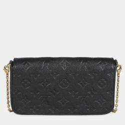 Pre Owned Louis Vuitton Black Monogram Empreinte Felicie Pochette