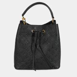 Pre Owned Louis Vuitton Black Monogram Empreinte Neonoe MM
