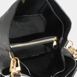 Pre Owned Louis Vuitton Black Monogram Empreinte Neonoe MM