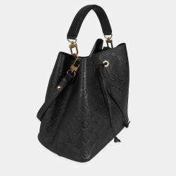 Pre Owned Louis Vuitton Black Monogram Empreinte Neonoe MM