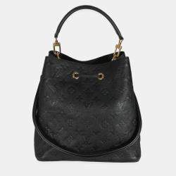 Pre Owned Louis Vuitton Black Monogram Empreinte Neonoe MM