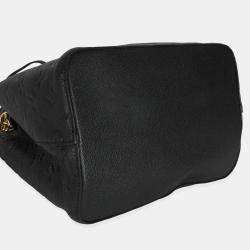 Pre Owned Louis Vuitton Black Monogram Empreinte Neonoe MM