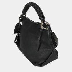 Pre Owned Louis Vuitton Black Monogram Mahina Beaubourg Hobo MM