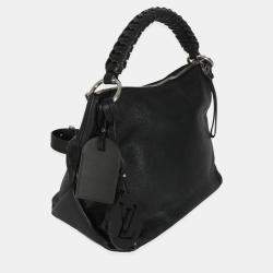 Pre Owned Louis Vuitton Black Monogram Mahina Beaubourg Hobo MM