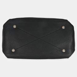 Pre Owned Louis Vuitton Black Monogram Mahina Beaubourg Hobo MM
