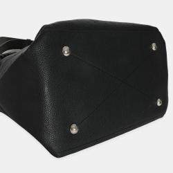 Pre Owned Louis Vuitton Black Monogram Mahina Beaubourg Hobo MM