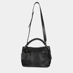 Pre Owned Louis Vuitton Black Monogram Mahina Beaubourg Hobo MM