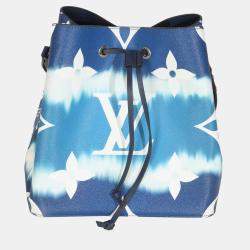 Pre Owned Louis Vuitton Blue Monogram Escale Canvas NeoNoe MM