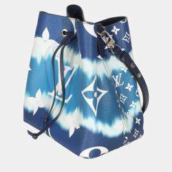 Pre Owned Louis Vuitton Blue Monogram Escale Canvas NeoNoe MM
