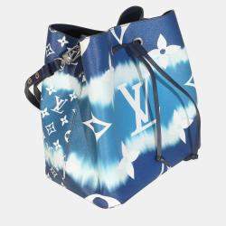 Pre Owned Louis Vuitton Blue Monogram Escale Canvas NeoNoe MM