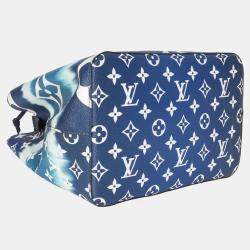 Pre Owned Louis Vuitton Blue Monogram Escale Canvas NeoNoe MM