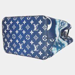 Pre Owned Louis Vuitton Blue Monogram Escale Canvas NeoNoe MM