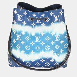 Pre Owned Louis Vuitton Blue Monogram Escale Canvas NeoNoe MM