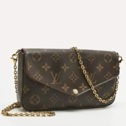 Pre Owned Louis Vuitton Monogram Canvas Pochette Felicie Bag
