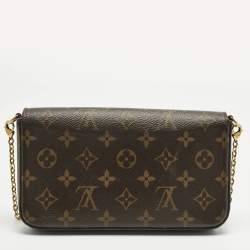 Pre Owned Louis Vuitton Monogram Canvas Pochette Felicie Bag
