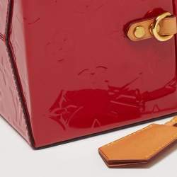 Pre Owned Louis Vuitton Cerise Monogram Vernis Bleecker Box Bag