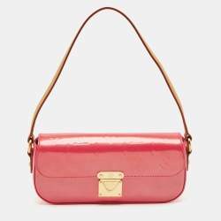 Pre Owned Louis Vuitton Framboise Monogram Vernis Malibu Street Clutch Bag