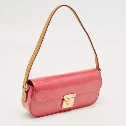 Pre Owned Louis Vuitton Framboise Monogram Vernis Malibu Street Clutch Bag