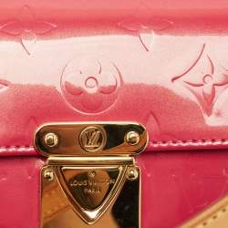 Pre Owned Louis Vuitton Framboise Monogram Vernis Malibu Street Clutch Bag