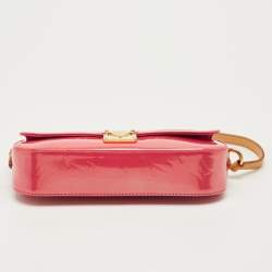 Pre Owned Louis Vuitton Framboise Monogram Vernis Malibu Street Clutch Bag