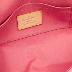 Pre Owned Louis Vuitton Framboise Monogram Vernis Malibu Street Clutch Bag