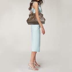Pre Owned Louis Vuitton Damier Ebene Canvas Trevi PM Bag