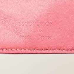 Pre Owned Louis Vuitton Framboise Monogram Vernis French Purse Wallet 