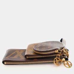 Pre Owned Loui s Vuitton Reverse Giant Monogram Trio Pouch