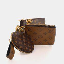 Pre Owned Loui s Vuitton Reverse Giant Monogram Trio Pouch