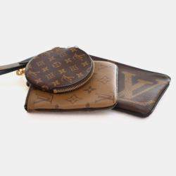 Pre Owned Loui s Vuitton Reverse Giant Monogram Trio Pouch