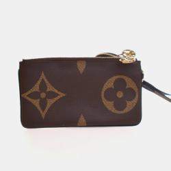 Pre Owned Loui s Vuitton Reverse Giant Monogram Trio Pouch