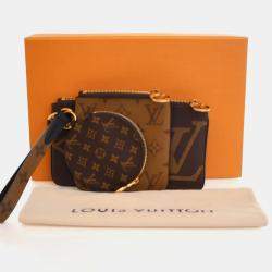 Pre Owned Loui s Vuitton Reverse Giant Monogram Trio Pouch