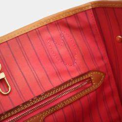 Pre Owned Louis Vuitton Brown Monogram V Neverfull MM
