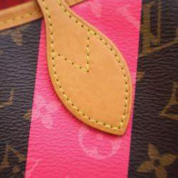 Pre Owned Louis Vuitton Brown Monogram V Neverfull MM
