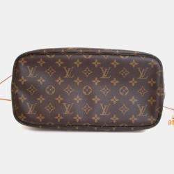 Pre Owned Louis Vuitton Brown Monogram V Neverfull MM