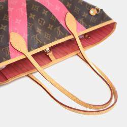 Pre Owned Louis Vuitton Brown Monogram V Neverfull MM