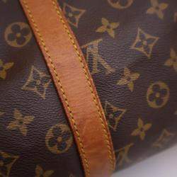 Pre Owned Louis Vuitton Vintage Brown Monogram Keepall Bandouliere 45