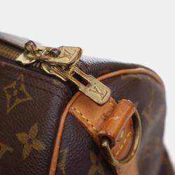 Pre Owned Louis Vuitton Vintage Brown Monogram Keepall Bandouliere 45
