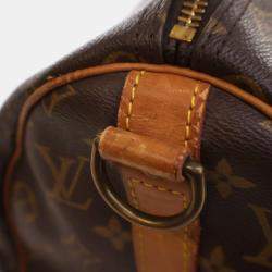 Pre Owned Louis Vuitton Vintage Brown Monogram Keepall Bandouliere 45